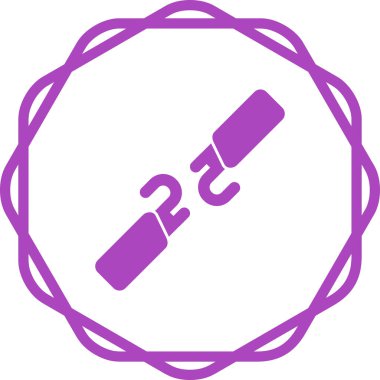 Kırık Kablo web simgesi, basit illüstrasyon 