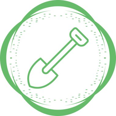 Web simgesi kürek, illüstrasyon vektör           