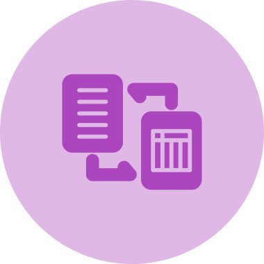 Belge Çalışma Akımı simgesi, vektör illüstrasyonu basit tasarım