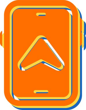 Gps Navigasyon modern simgesinin vektör çizimi 