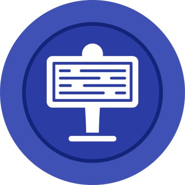 Tabela tahtası. Web simgesi vektör illüstrasyonu