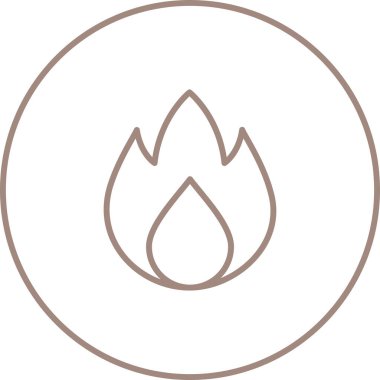 Alevler. Web simgesi basit illüstrasyon 