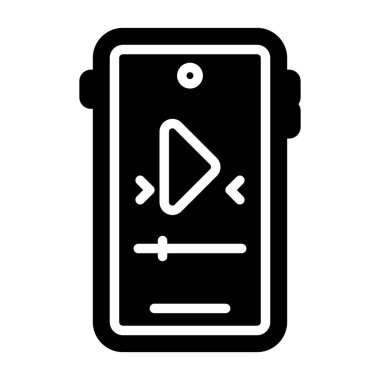 akıllı telefon web simgesi vektör çizimi 