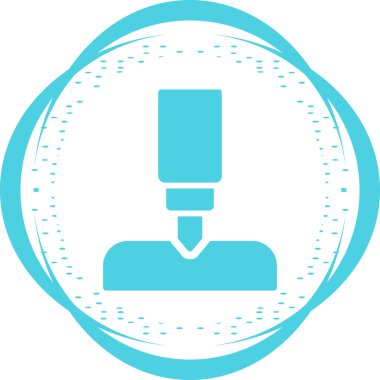 Pnömatik çekiç ağ simgesinin vektör illüstrasyonu