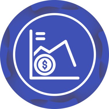 Pazar Kaybının illüstrasyon simgesi