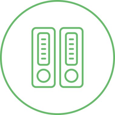 Depolama web simgesi, basit vektör illüstrasyonuName 