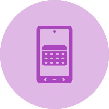 Takvim simgesi, vektör çizimi 