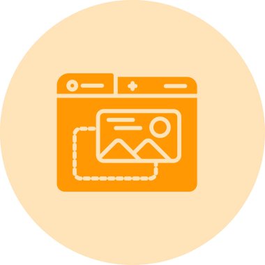 Etrade web simgesi vektör illüstrasyonu