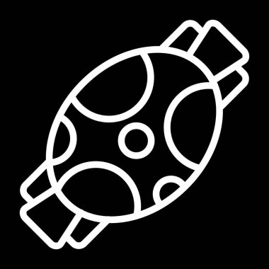 Şeker Web simgesi, basit illüstrasyon 