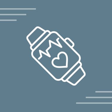 Fitness İzleyici Ağı simgesi, vektör illüstrasyonu