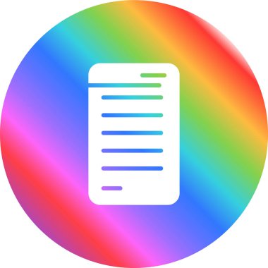 Reçete web simgesinin vektör illüstrasyonu