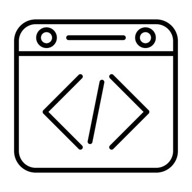 Web tasarım simgesi, web geliştirme konsepti, vektör illüstrasyonu 