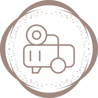 Vektör illüstrasyonu, Hava kompresörü simgesi element arkaplanı          