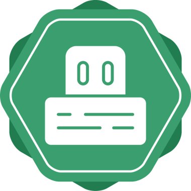 USB modern simgesinin vektör illüstrasyonu 