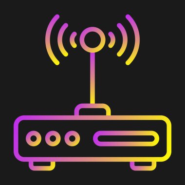 wifi simgesi, basit vektör illüstrasyonu 