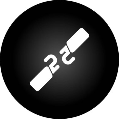 Kırık Kablo web simgesi, basit illüstrasyon 