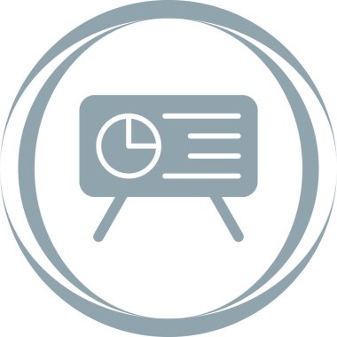 Sunum. Web simgesi basit tasarım