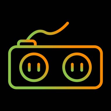 soket simgesi web basit illüstrasyon