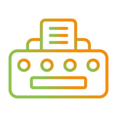 Yazıcı. Web simgesi basit tasarım