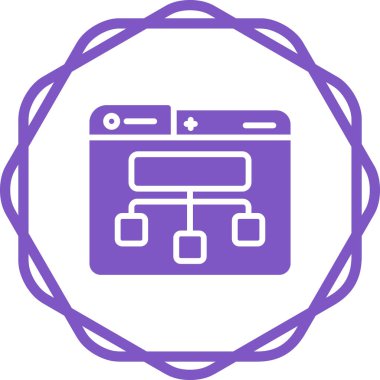 Site Harita simgesi, vektör illüstrasyonu basit tasarım