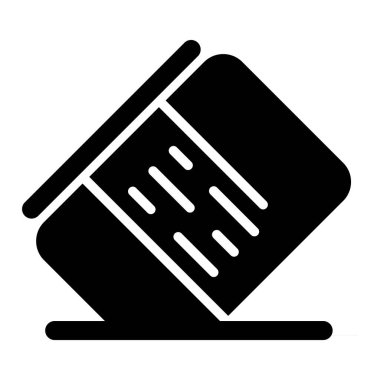 Silgi web simgesinin vektör illüstrasyonu 