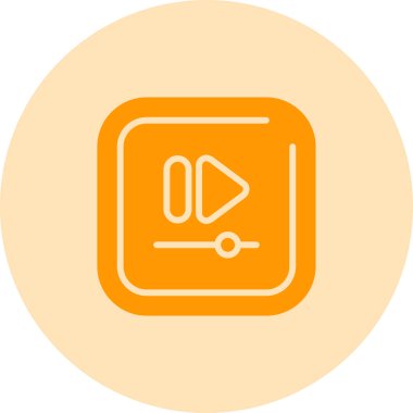 Video Hızlı Kare simgesinin vektör illüstrasyonu