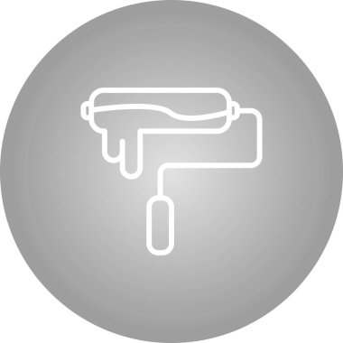 Boya silindiri tasviri. Onarım ve inşaat aracı