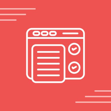 Yazılım Test Simgesi, Beyaz Konsepti İzole Edildi 