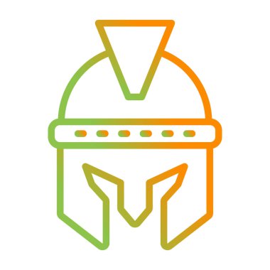  Kask simgesi vektör illüstrasyonu 