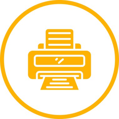 Yazıcı web simge vektör çizim 