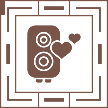 Aşk müziğinin vektör çizimi