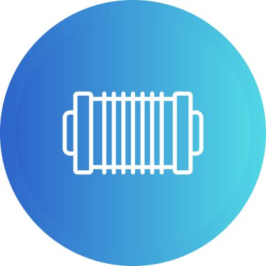 Kablo Spool Roller ikon vektör çizimi 