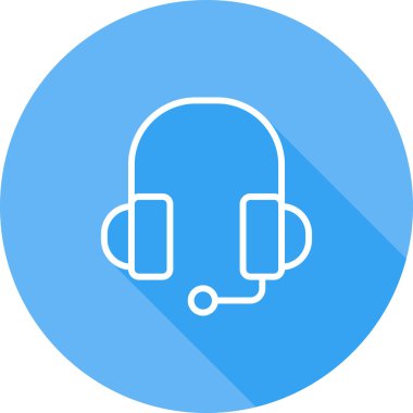 Kulaklık. vektör simgesi basit resimleme         