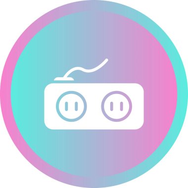 soket simgesi web basit illüstrasyon