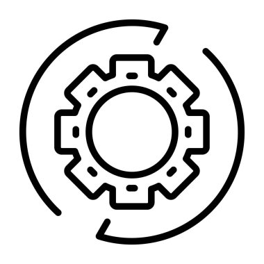 Teçhizat Web simgesi basit illüstrasyon 