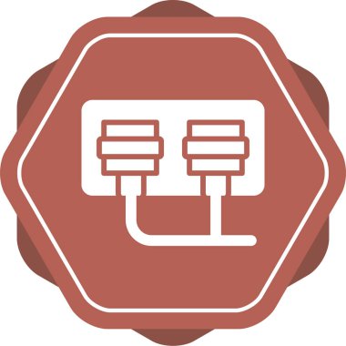 soket simgesi web basit illüstrasyon