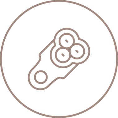 Electric Shaver modern simgesinin vektör çizimi    