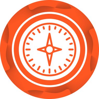 pusula simgesi web basit illüstrasyon