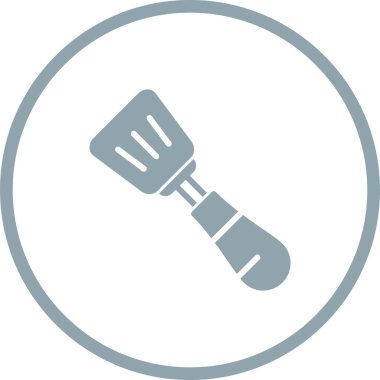 Spatula Simgesinin Vektör illüstrasyonu 