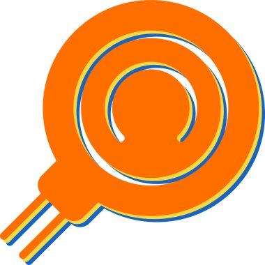  Kablosuz Şarj simgesi vektör çizimi 