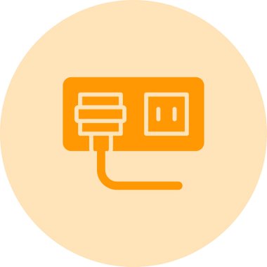 soket simgesi web basit illüstrasyon