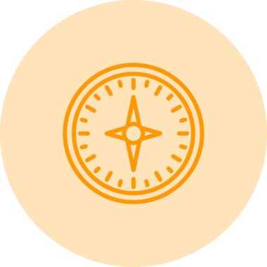 pusula simgesi web basit illüstrasyon