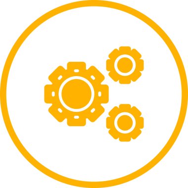 dişli web simge vektör çizim 