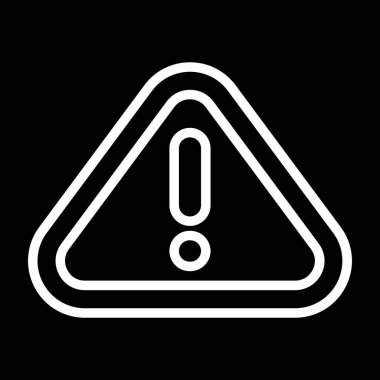 Uyarı, uyarı simgesi vektör illüstrasyonu 