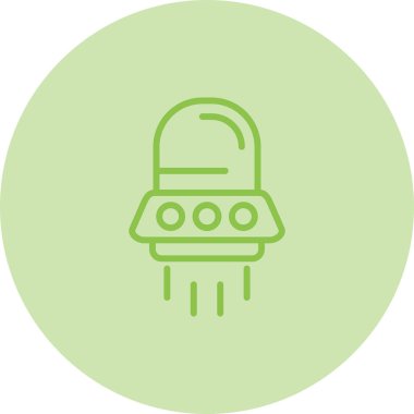 UFO web simgesinin vektör illüstrasyonu 