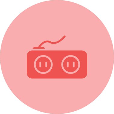 soket simgesi web basit illüstrasyon