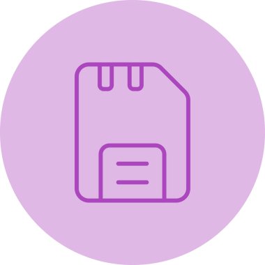 Disk web simgesi, basit vektör illüstrasyonu