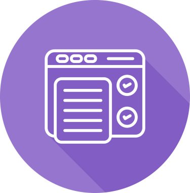 Yazılım Test Simgesi, Beyaz Konsepti İzole Edildi 