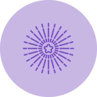 Havai fişek web simgesi, basit vektör illüstrasyonu 