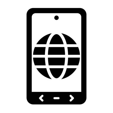 İnternet web simgesi, vektör tasarımı 